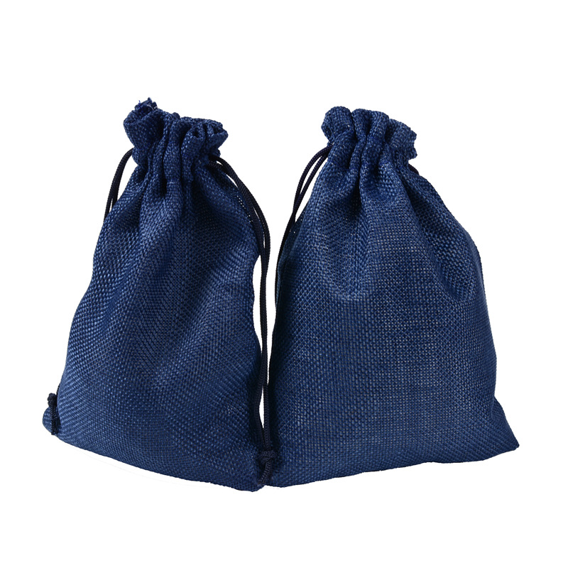 5 Stück Multisize Jute Sackleinen Leinen Kordelzug Tasche Weihnachten Halloween Geschenktüten Hochzeit Geburtstag Party Süßigkeiten Schokolade Verpackungsbeutel – Detail 24