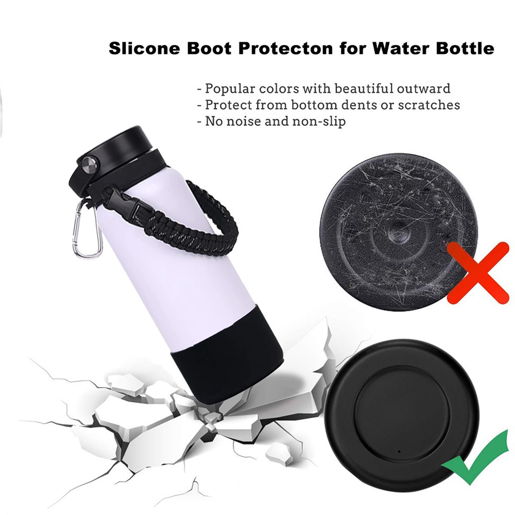 Description Picture 5 of item12-40oz Aquaflask Paracord Holder Rope Water Bottle Handle Tumbler Silicone Boot Set Protector Cup Water Bottle Accessories