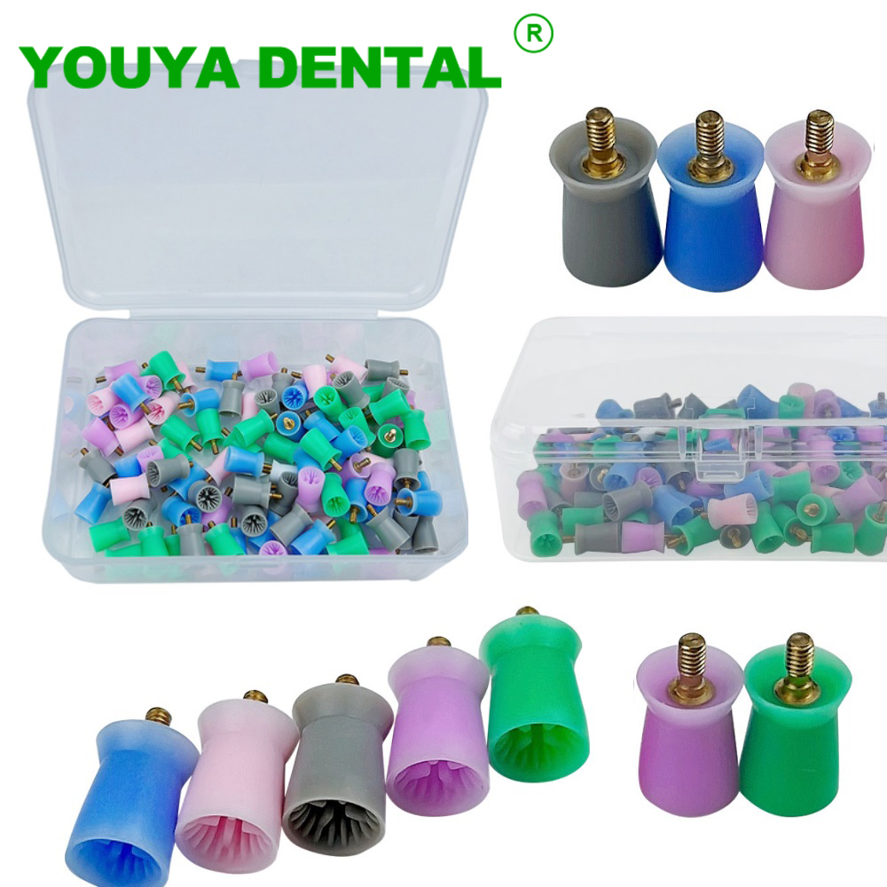 Best of 100pcs / Box Dental Prophy Cup Screw-In Bristle Type Mixed Color Prophylaxis Brush Cup Dentistry Polisher Brush Head Dentist Tools Reviews & Tips