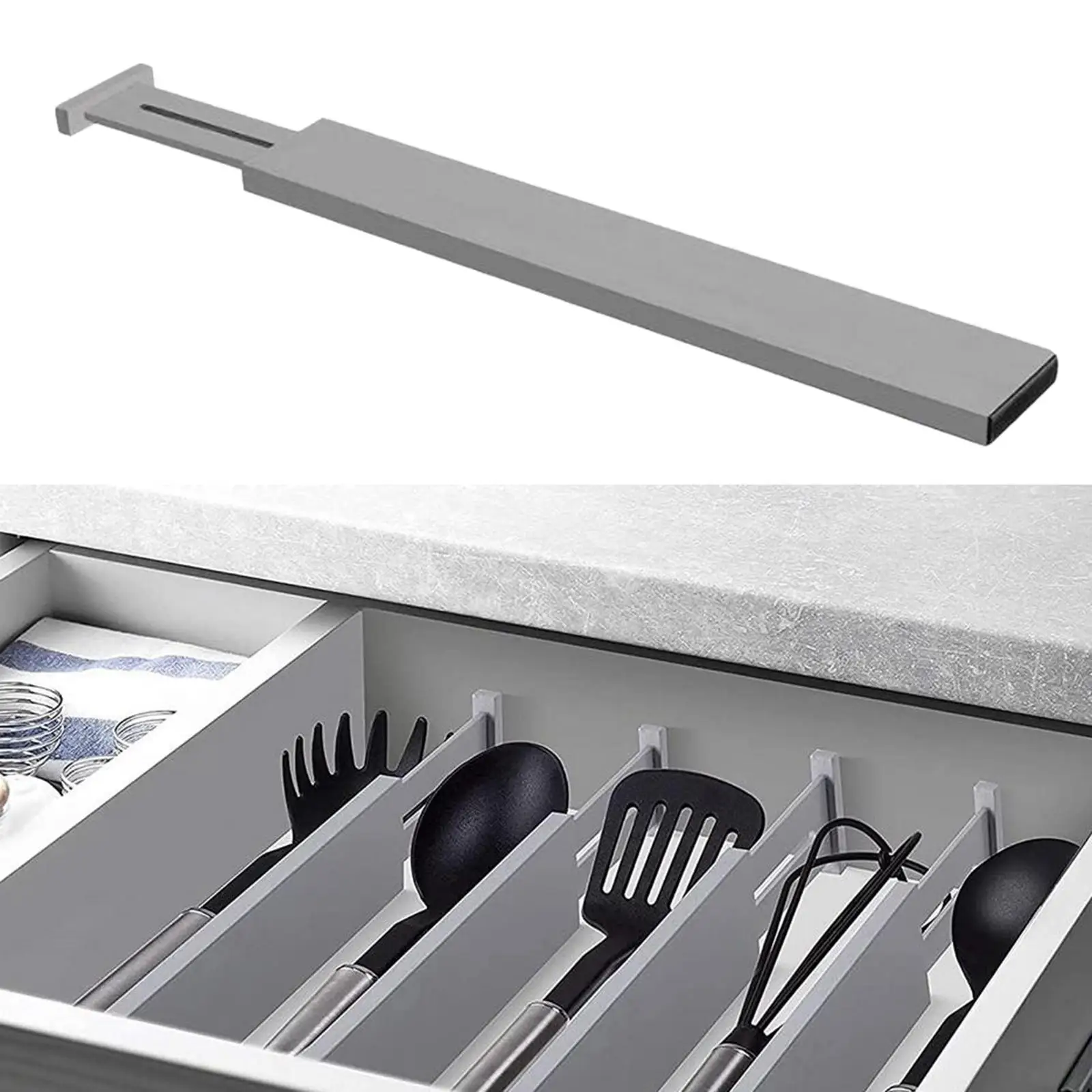 Spring Loaded Kitchen Utensil Drawer Organiser for Clothes Baby Drawer