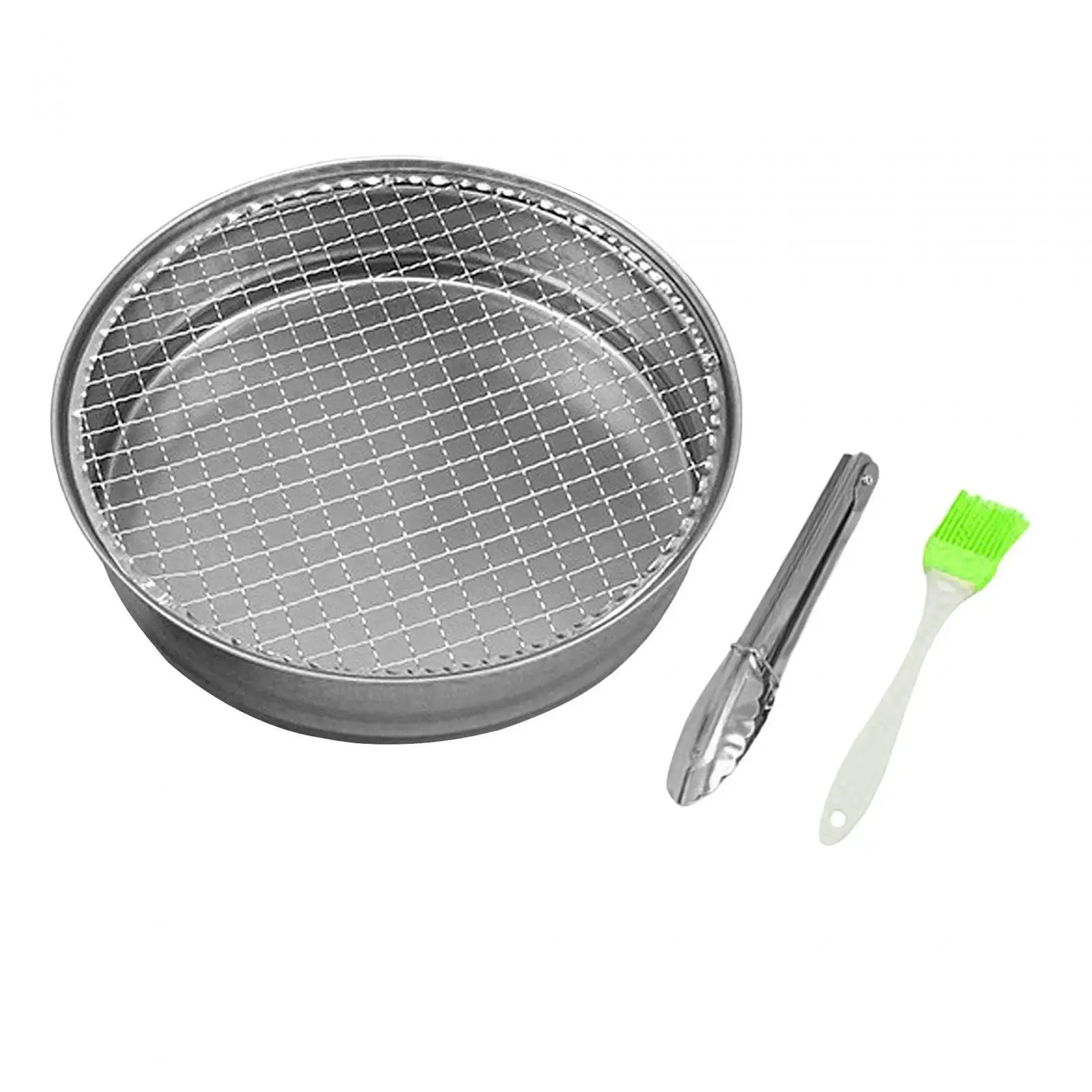Disposable Charcoal Grill with Brush and Clip for Traveling Hiking Patio