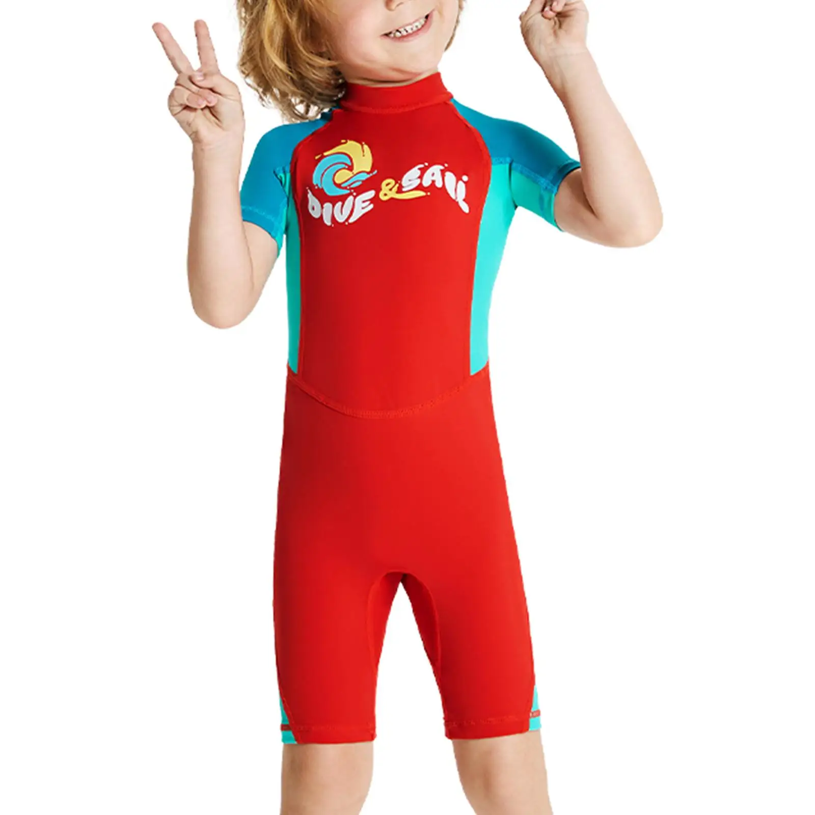 Kids Wetsuits Scuba Diving Suit Shorty Wetsuit for Diving Snorkeling Surfing XXL Red