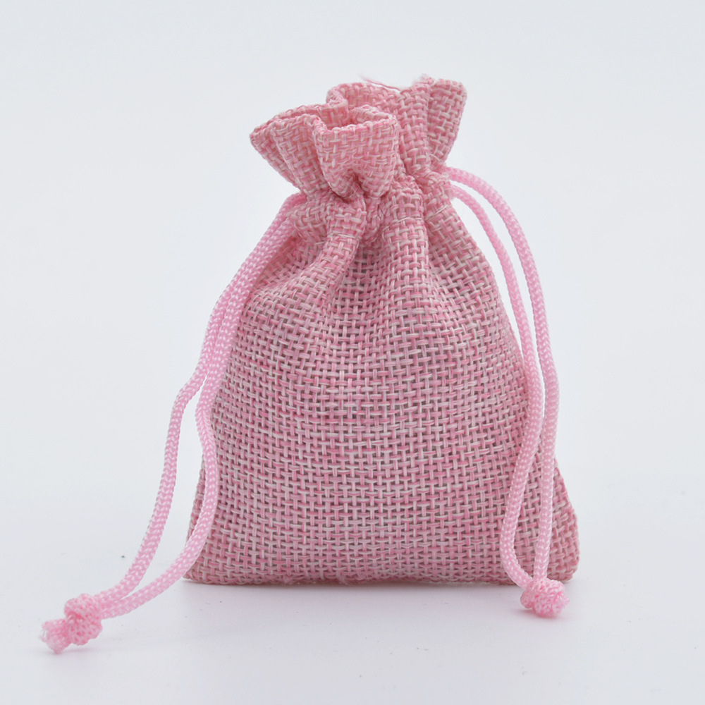 5 Stück Multisize Jute Sackleinen Leinen Kordelzug Tasche Weihnachten Halloween Geschenktüten Hochzeit Geburtstag Party Süßigkeiten Schokolade Verpackungsbeutel – Detail 12