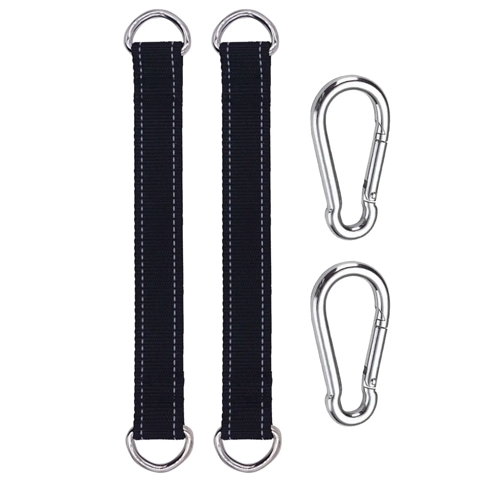 Straps 2 Set Heavy Duty Holds 2000lbs with Lock Snap Hooks Carabiners