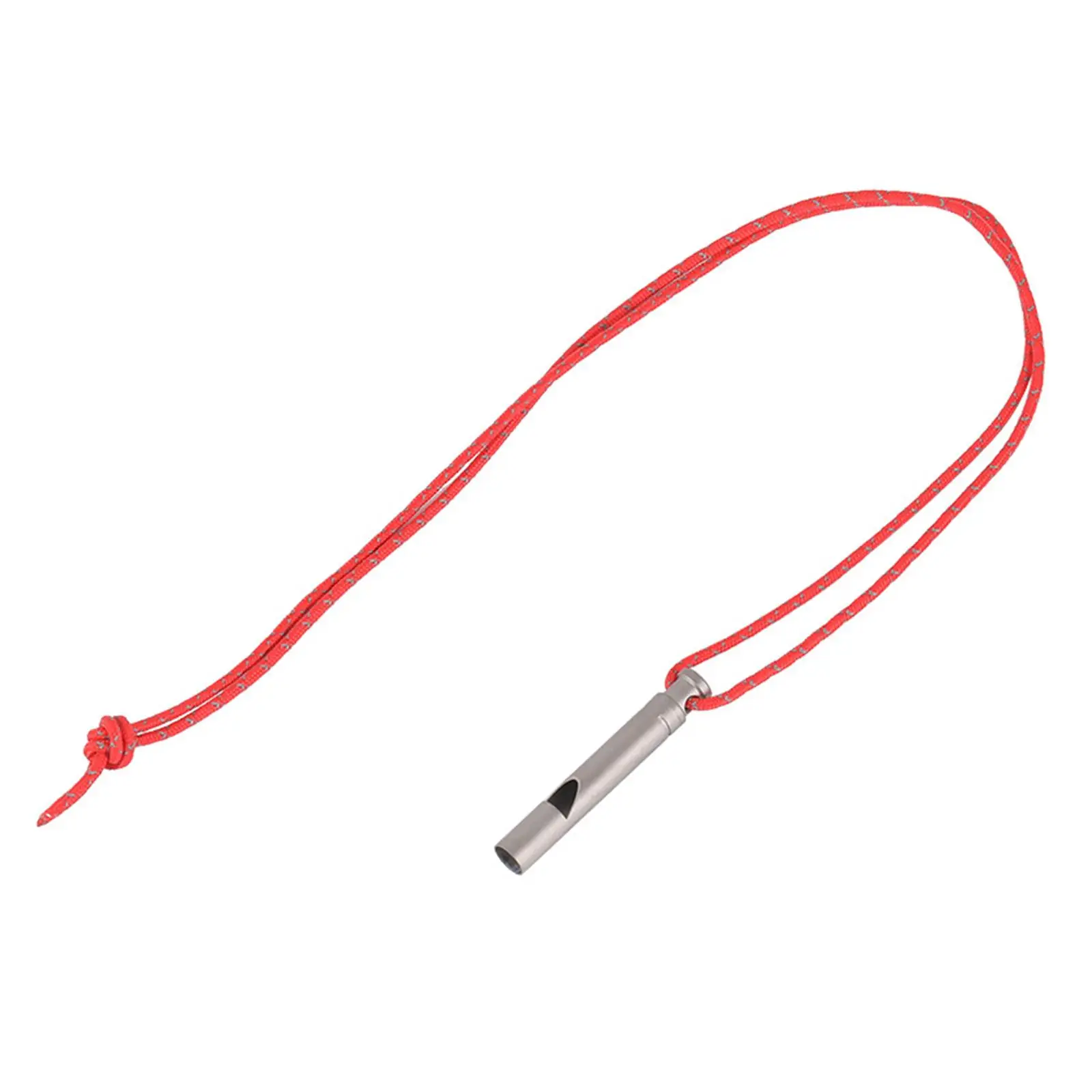 Loud Titanium Emergency Whistle with Cord Equipment for Hiking Exploring
