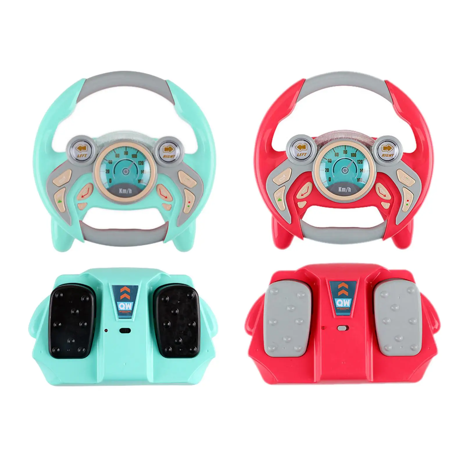 Simulated Steering Wheel for Kids W/Light music Gifts Sounding Toy Early Educational Sounding Toy Simulate Driving