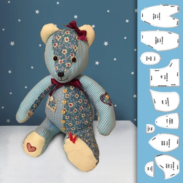 Memory Bear Template for Sewing Pattern, Memory Bear Template Ruler for  Cutting - AliExpress