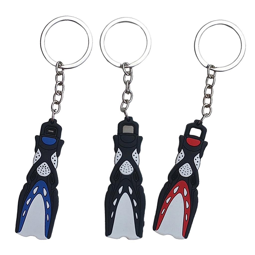 3x Novelty Scuba  Key Chains  for Boat Surfing Sailing Handbag