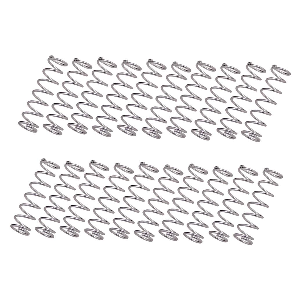 Tooyful 20pcs/set 16mm Short Straight Humbucker Pickup Mounting Springs for Guitar Bass Pickups