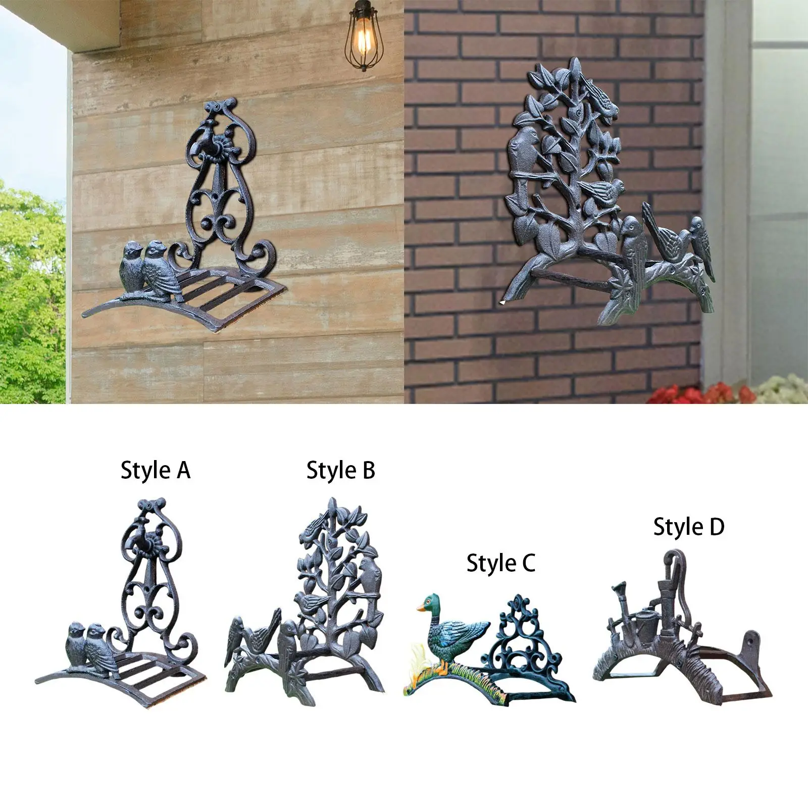 Garden Hose Holder Easy to Install Holder Bracket Stand Tidy Cast Iron Heavy Duty Garden Hose Holder Pipe Holder for Garden Home