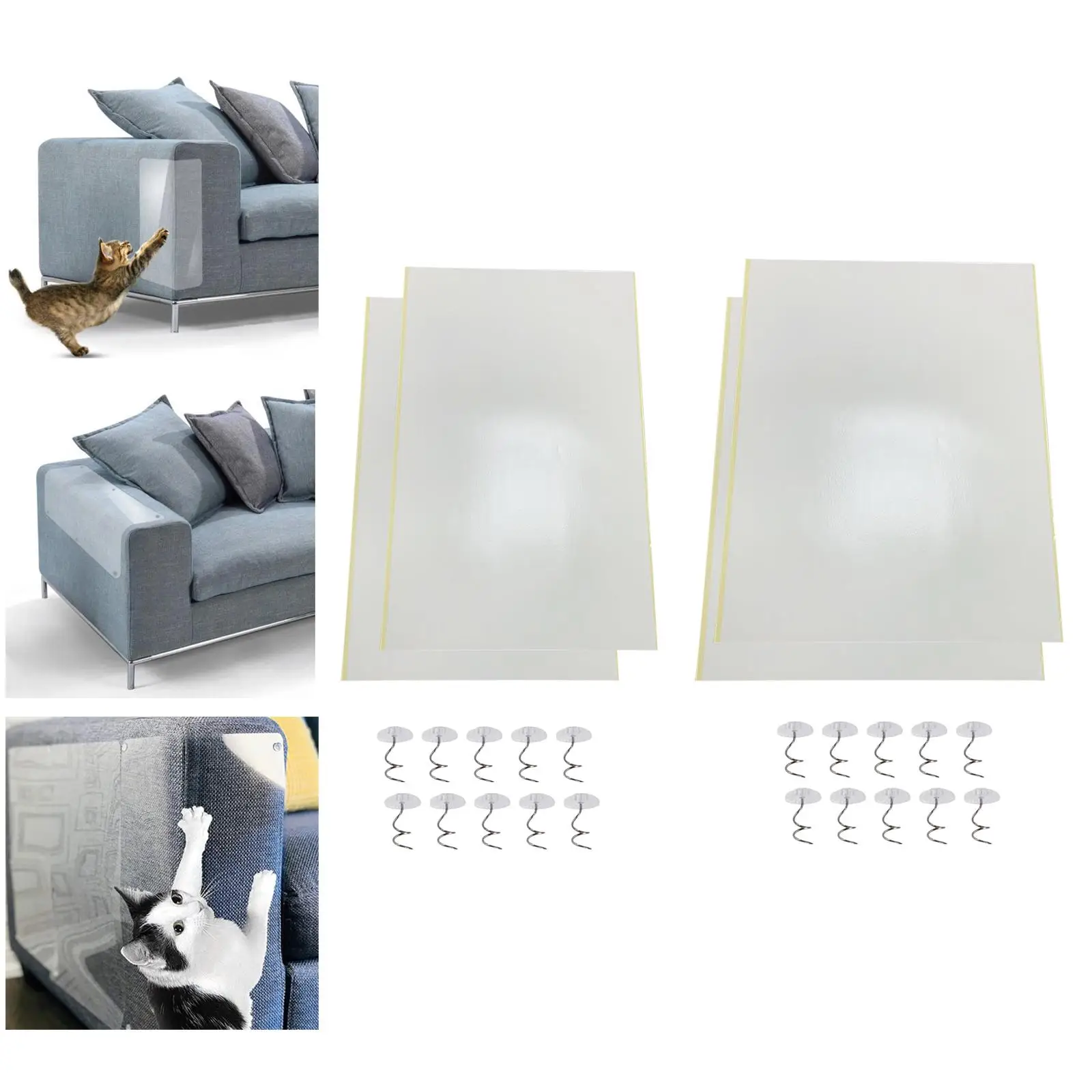 Anti Scratch Deterrent Tape, Furniture Protector Cat Scratching Pad, Anti Scratch Couch Guards