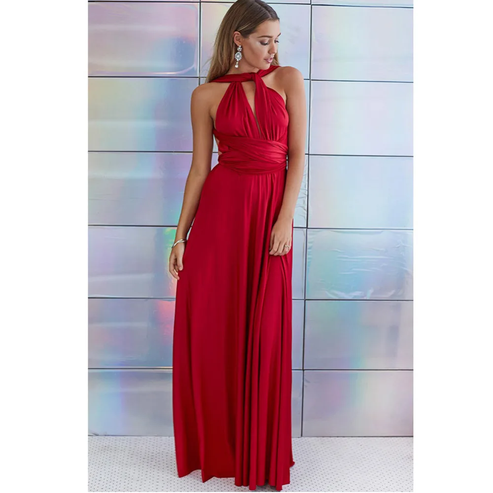 Sexy Women Maxi Dress Red infinity Long Dress Multiway Bridesmaids Convertible Wrap Party Dresses Robe Longue Femme XXL -S392f1795ec9b4d4f9f87721299a6aa22g