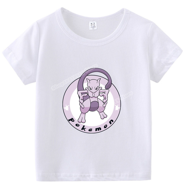  Pokemon T-Shirt Girls Kids Pikachu Eevee Friends Game