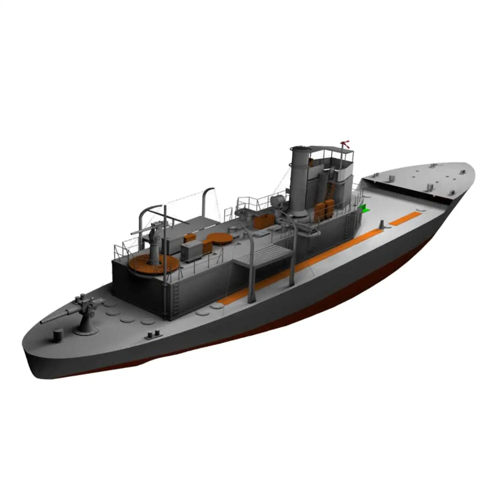 Patrol Boat Arts Crafts Papercraft DIY Toys 1/100 Modern Style Patrol Boat Model Kits for Desktop Ornaments Home Decor Kids Gift