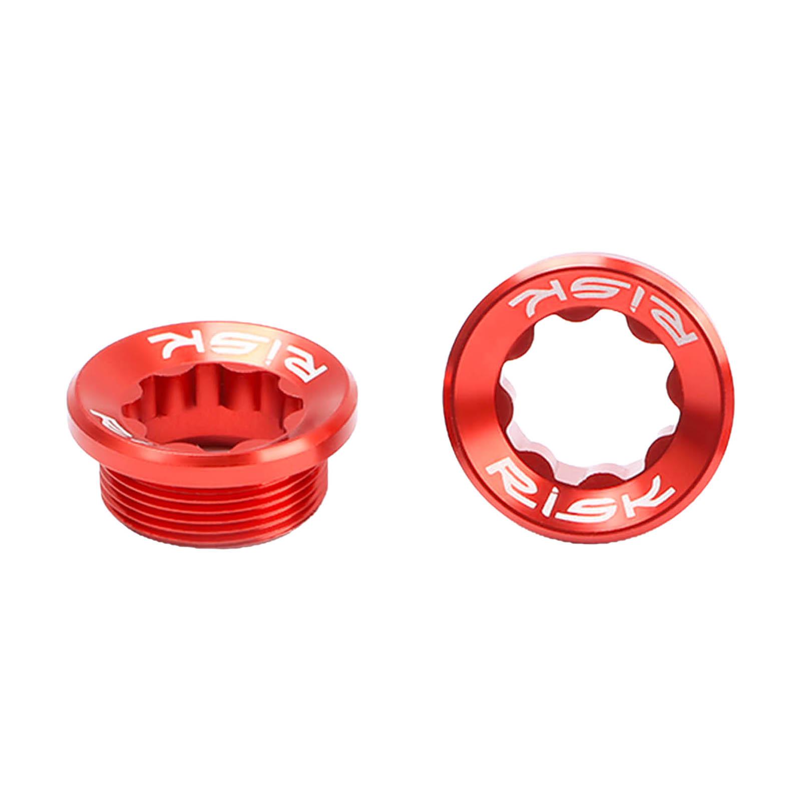 2 Pieces Precision Crank Cover Screws BB Bolts Threads CNC Arm Fixing Bolt Parts for Crank Arm Fixing Road Bike MTB Sprocket BMX