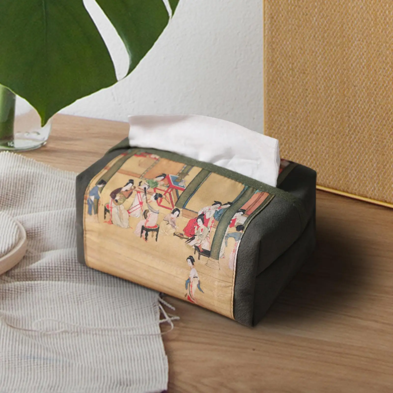 Tissue Dispenser Box Fall Resistance Portable Fashion Universal Tissue Box Holder for Bathroom Tabletop Bedroom Hotel Kitchen