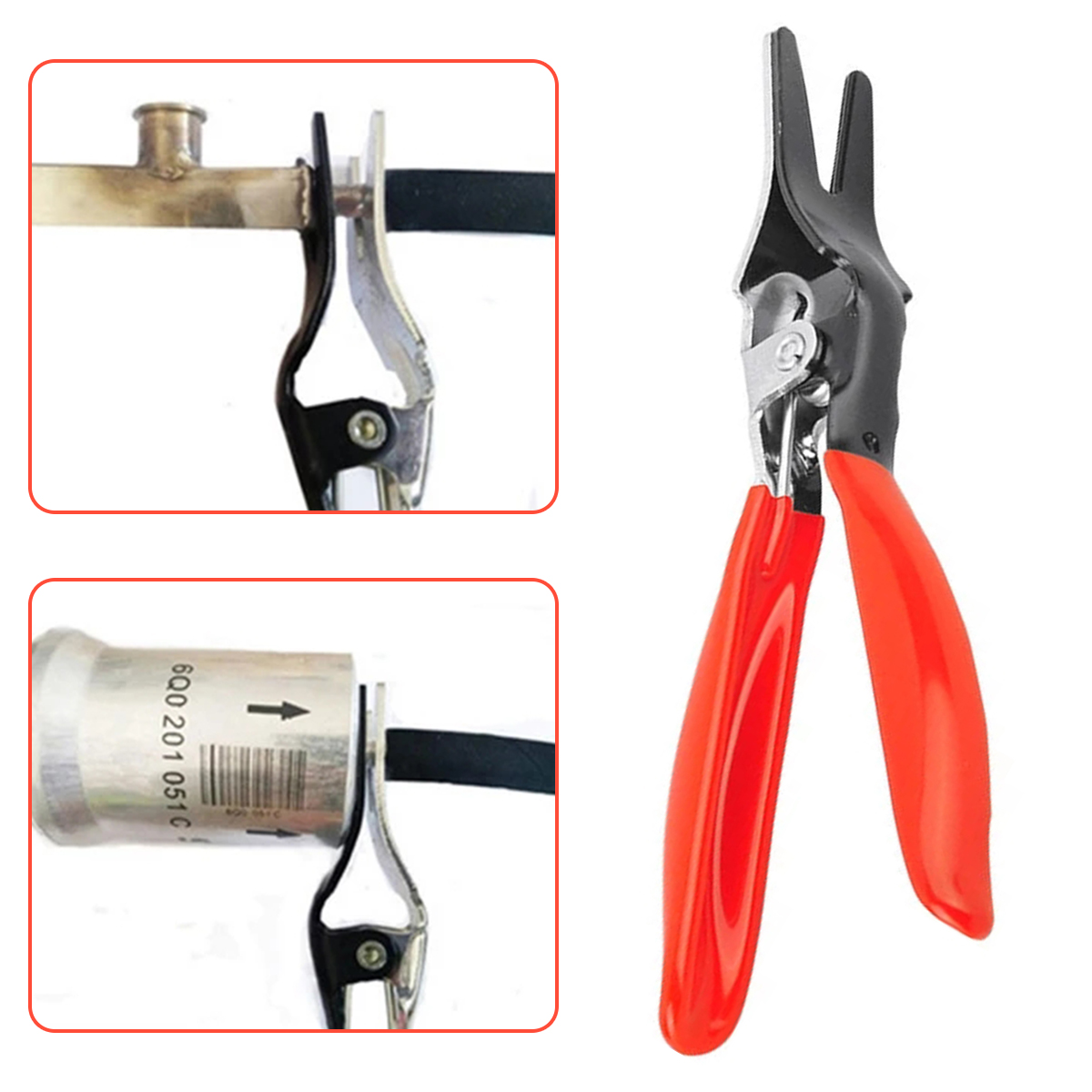 Description Picture 5 of itemCar Hose Seal Remover Plier Angled Auto Fuel Vacuum Line Tube Hose Remover Separator Pliers Pipe Removal Separation Plier Tool