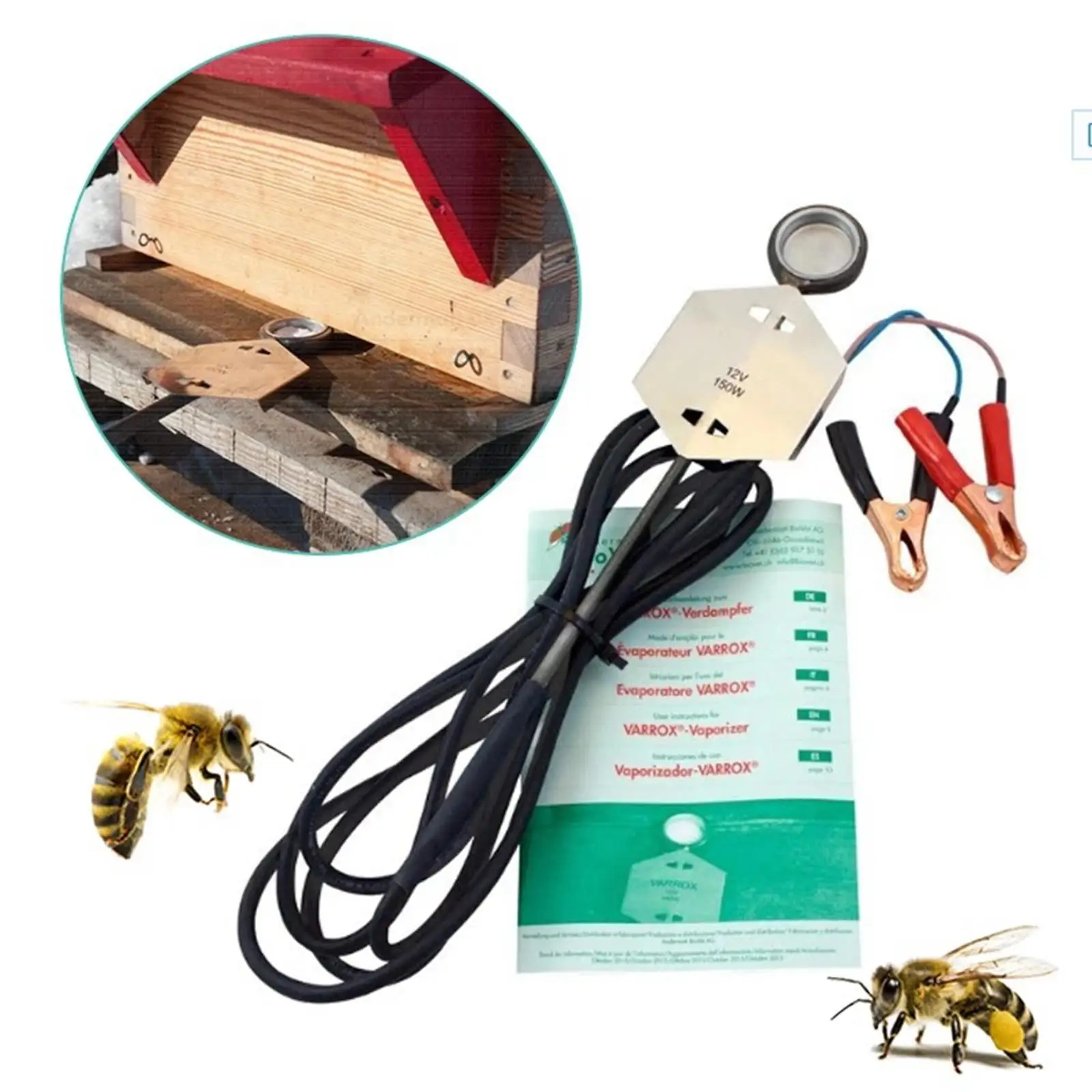 Stainless steel Vaporiser Beekeeping Equipment Tool Bee Evaporator for Household Garden Beekeeping Accessories Beekeeper