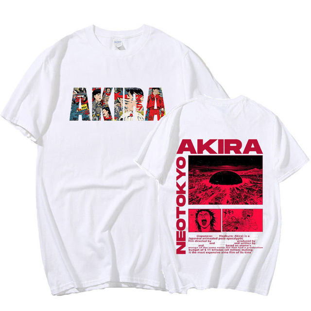 Japanese Anime Neo Tokyo Akira T Shirt Movie Science Fiction Manga Shotaro  Kaneda Men Short Sleeve T Shirts 100% Cotton T-shirt - T-shirts - AliExpress