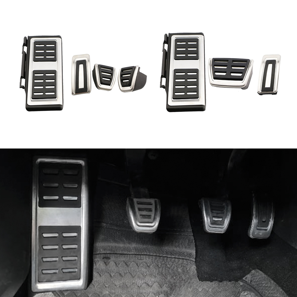 AT MT für VW GOLF7 GTi MK7 Lamando POLO A05 Passat B8 Skoda Rapid Octavia 5E 5F A7 2014-2023 Edelstahl-Auto-Pedalabdeckung – Detail 3