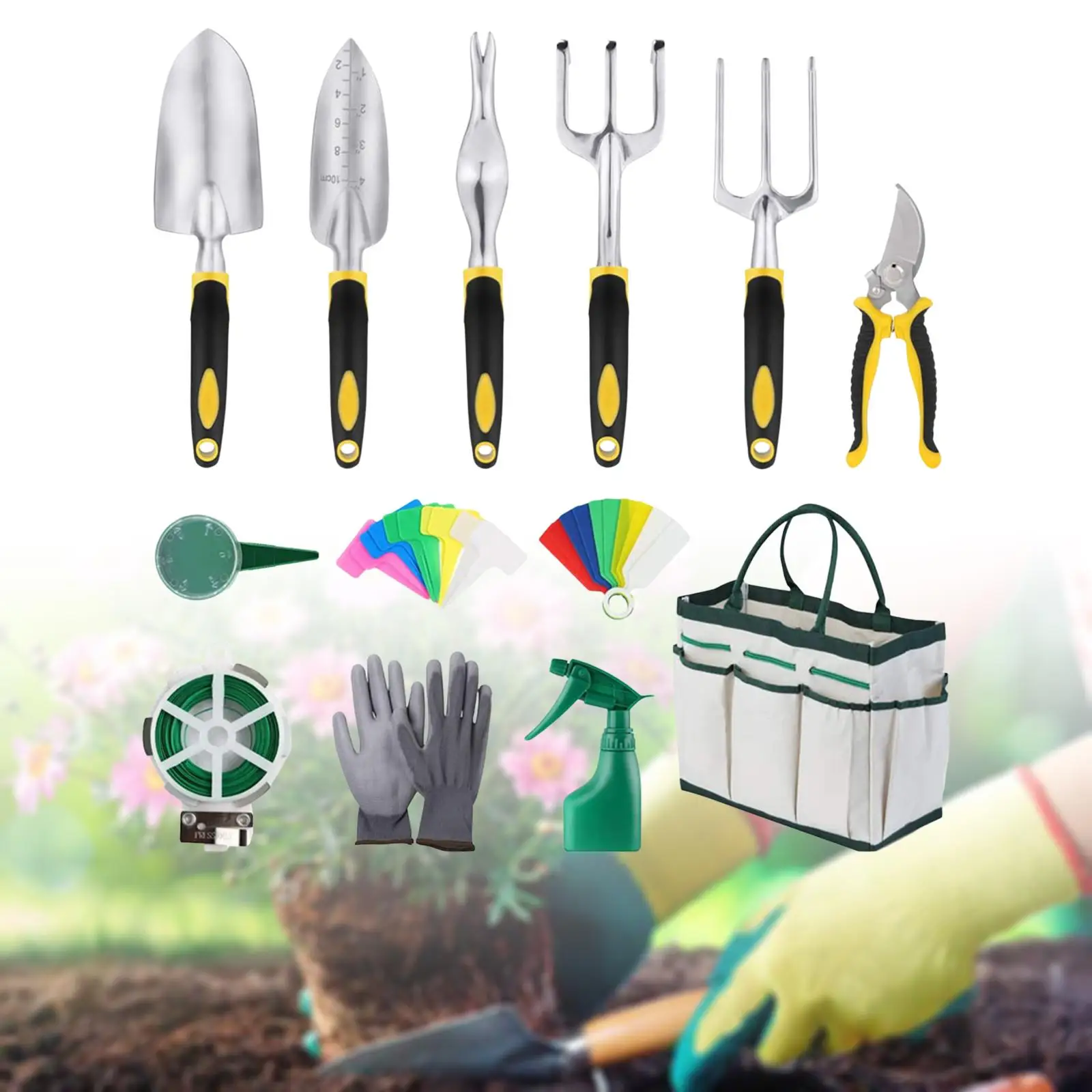 13x Handheld Hand Shovels Cultivation Hand Tool Weeding Tools Hoe Garden Tool Gardening Garden Shovels for Outside Lawn Digging
