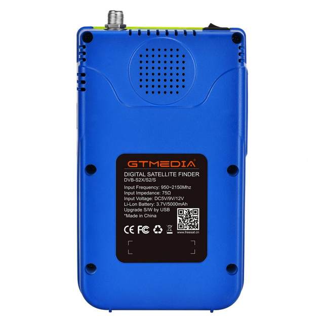 V8 FINDER PRO Satellite Finder Misuratore satellitare Sat Finder misuratore  di campo digitale terrestre DVB-S2X/S2/S/T2/T/C Supporto analizzatore di  spettro con bussola : : Elettronica