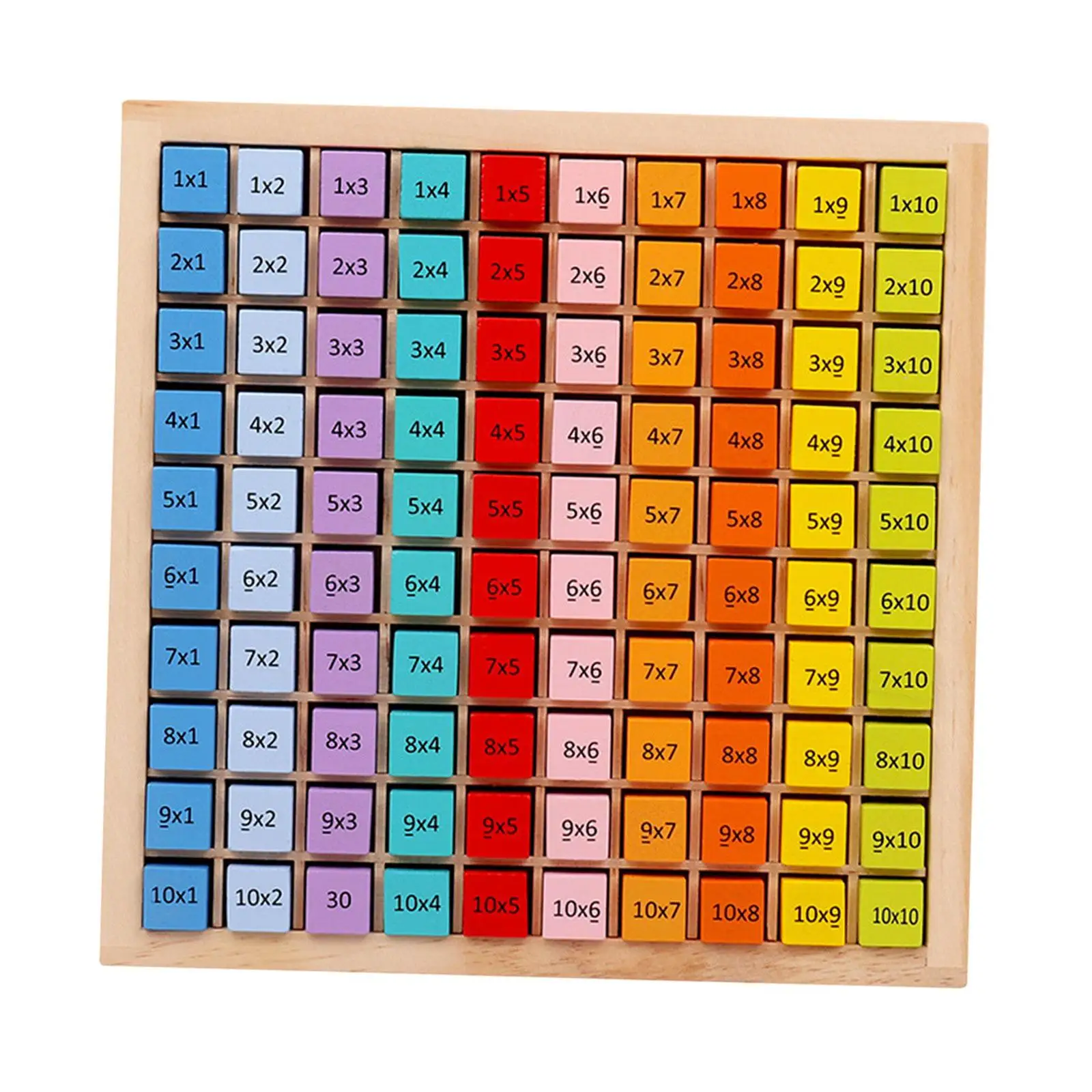 Wooden Multiplication Table Board Educational Toys Montessori Educational Game Math Number Games for home Livng Room