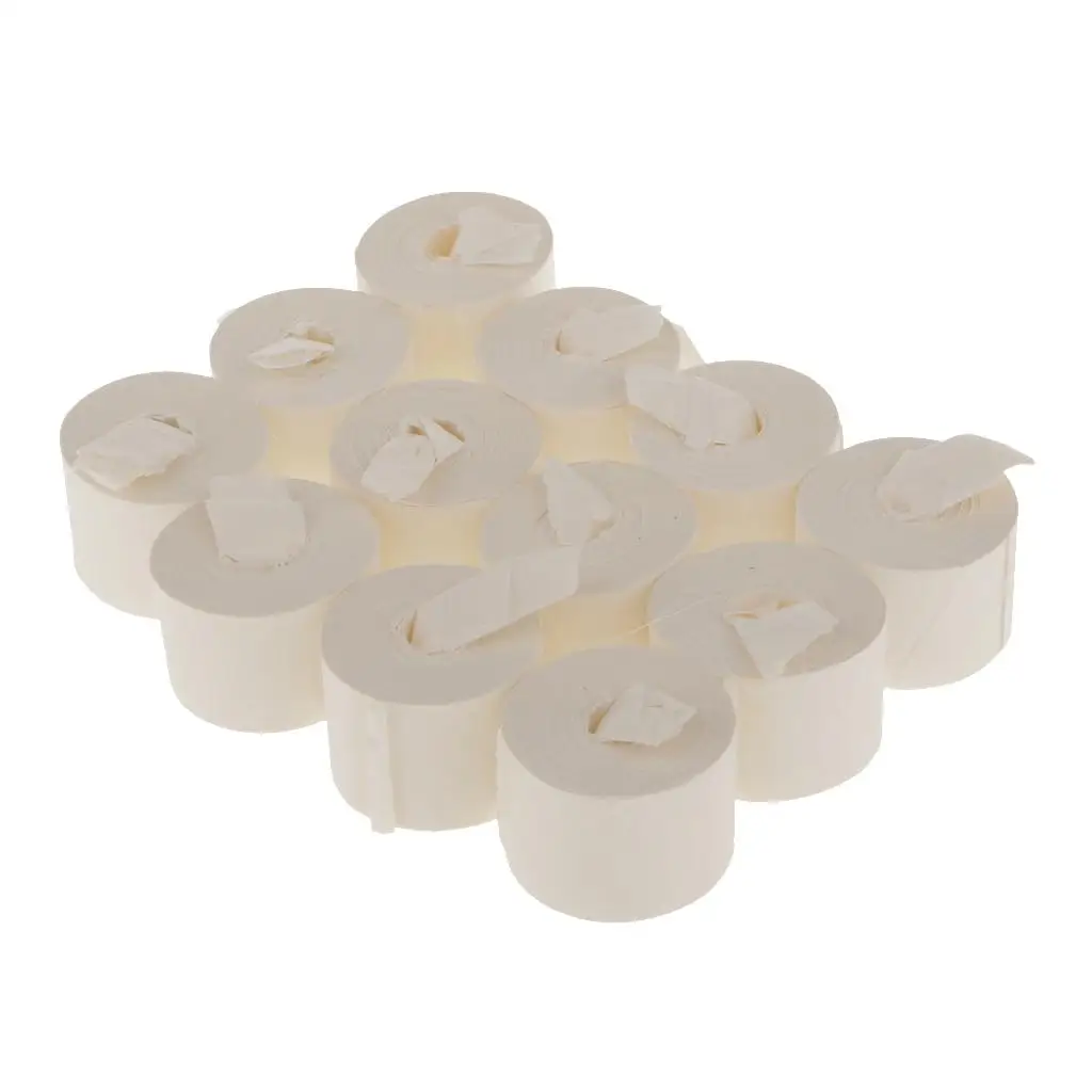 12 Spools of White Mouth Paper for Magician Show Tricks