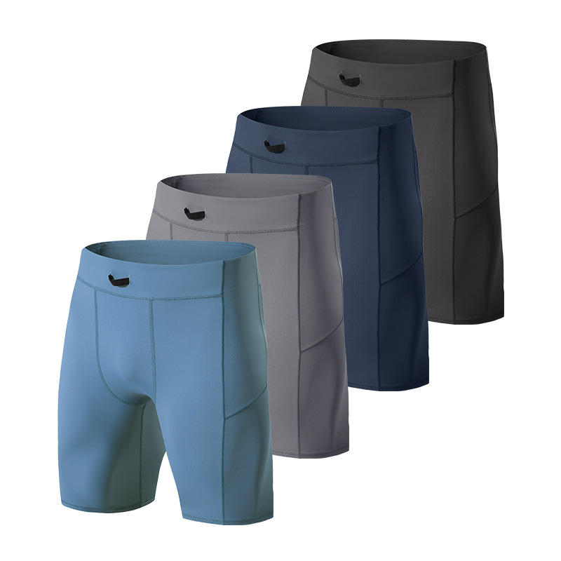 Compression Shorts Men Quick Dry Bodybuilding Tights Shorts Fitness Leggings Elastic Waist Sport Bottoms Gym Running Shorts Men