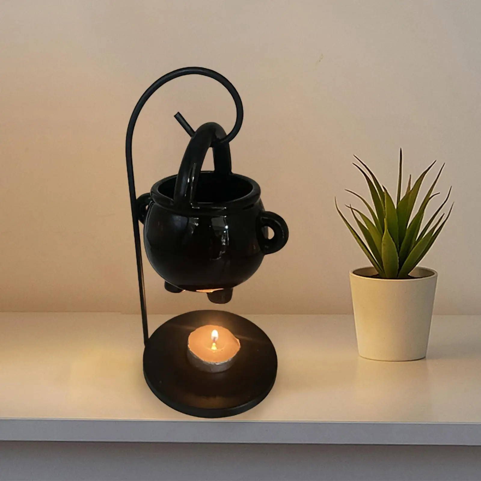 Hanging Tealight Candles Holder Melt Fragrance Gift Warmer Ceramic Essential Oil Burner Diffuser for Yoga Living Room