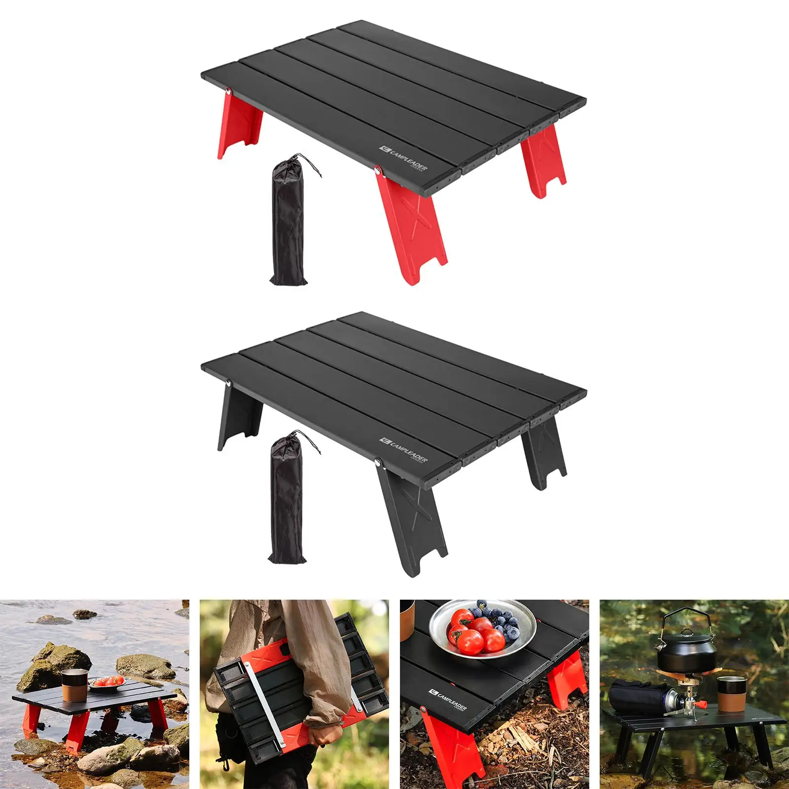 Folding Camping Table, Foldable Picnic Table with Carrying Bag, Folding Table,