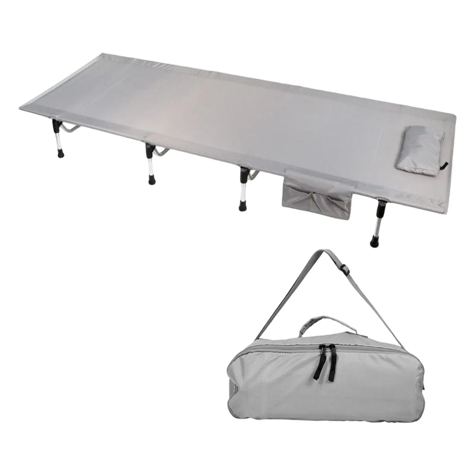 72.8inch Folding Camping Cot with Shoulder Bag Lightweight 26