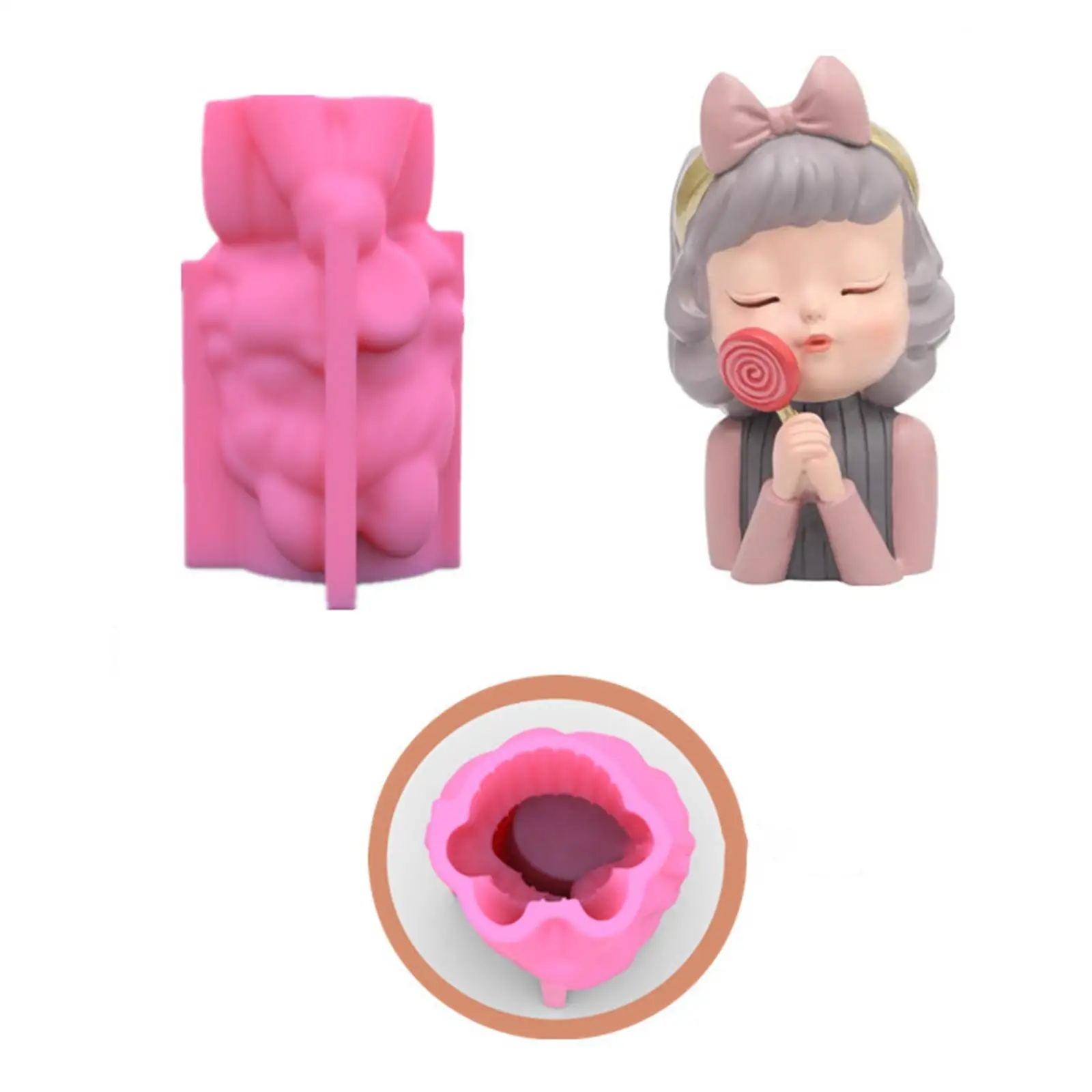 3D Baking Decor Cake Decorating Accessories Craft Concrete Planter Fondant DIY Silicone Mold Silica Gel Mould Resin for Home