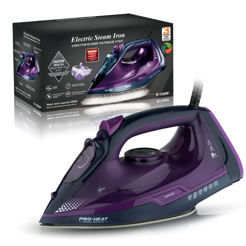 Title 1, Steam Iron 2600W Handheld Small Portable Ironin...