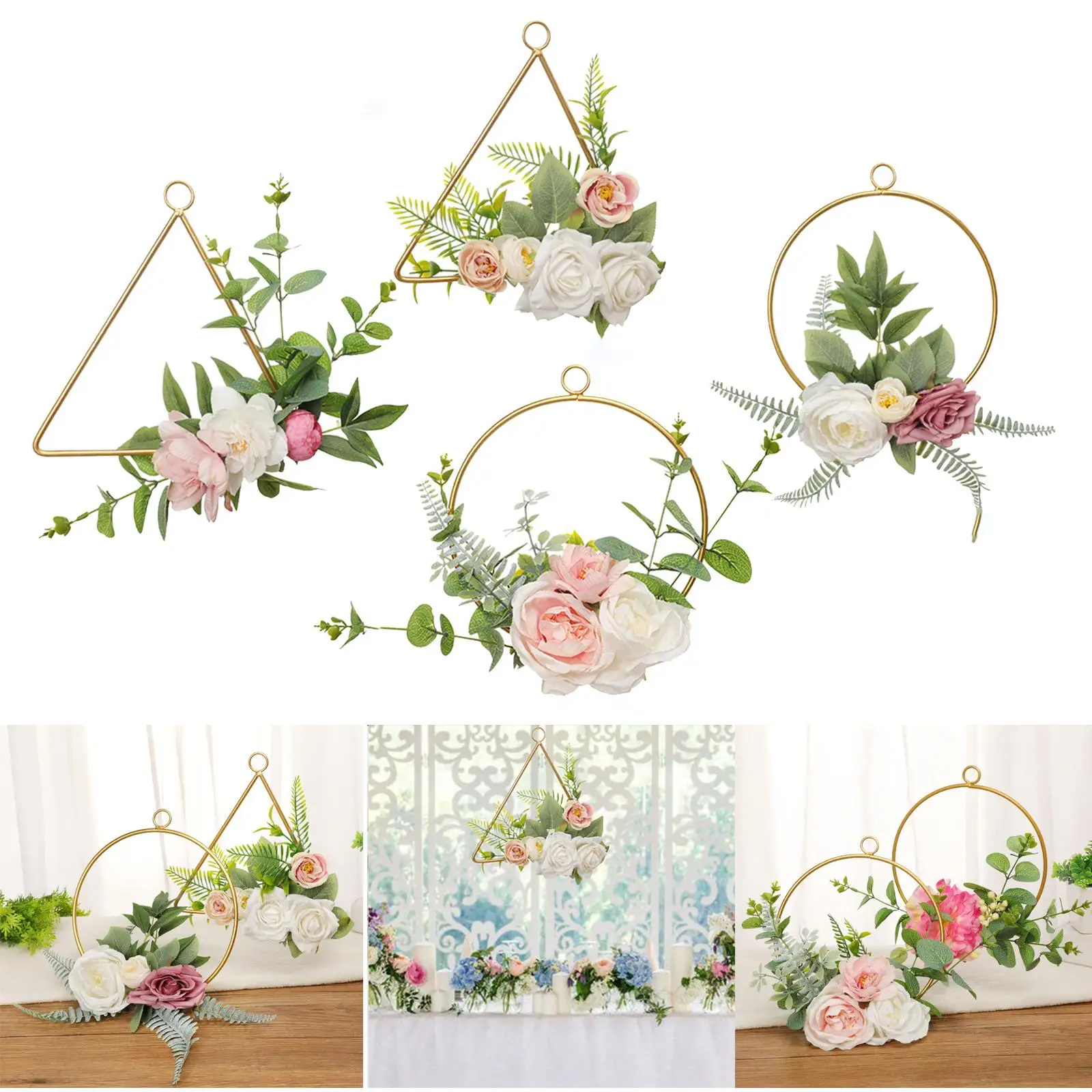 Artificial Wreath for Party Wedding Backdrop office and home Living Room Bedroom Decor