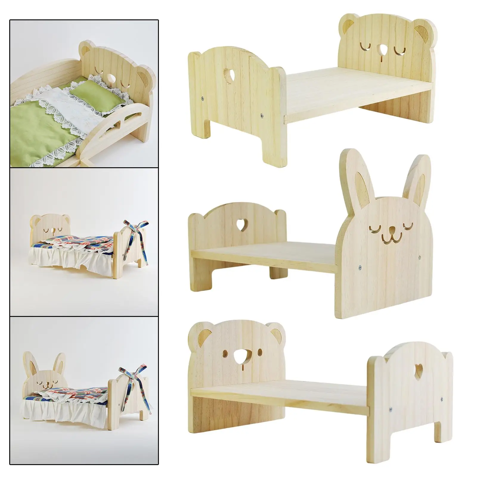 Miniature Doll House Furniture 1:6 Scale Wood for Dolls Life Scene Props DIY Fitments