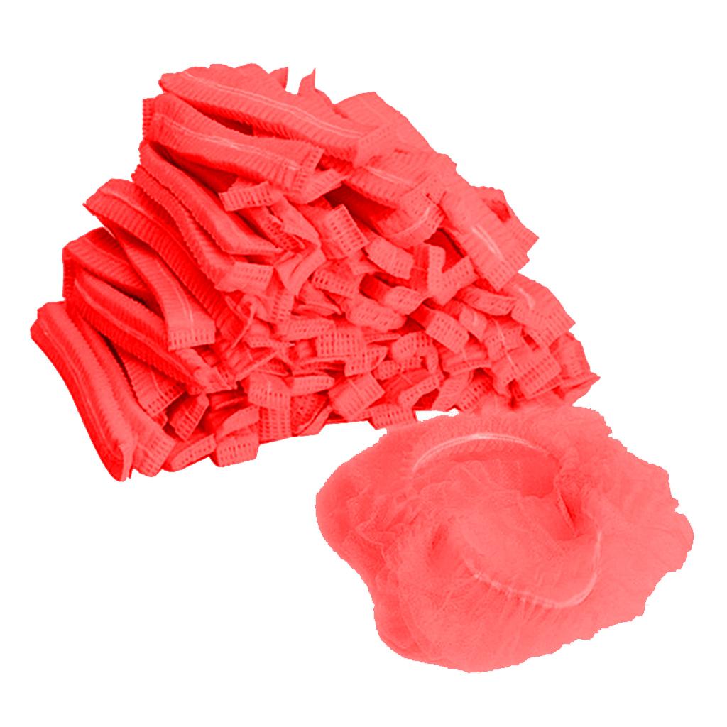 Hair Cap - 100 Pieces Disposable Shower Caps Hair Bonnet,  Elastic, Excellent Choice for Men, Women, Short or Long Hair Girls