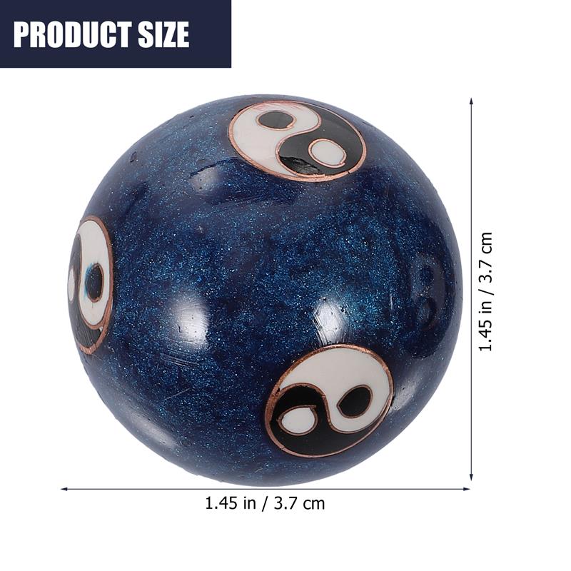 Best of 2pcs Balls Hand Baoding Ball Massage Exercise Chinese Health Stress Enamel Tai Relieve Meditation Yang Yin Chime Sound Asian Chi Reviews & Tips - Image 4