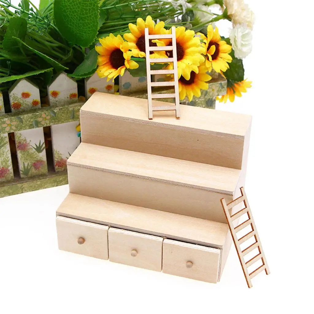 1:12 Dollhouse Candy Vegetable Display Cabinet  Decoration Stand