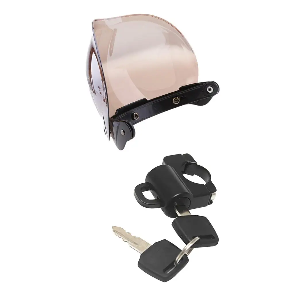 3 Snap Helmet Visor Shield For +Motorcycle Helmet Anti-theft Lock 22m