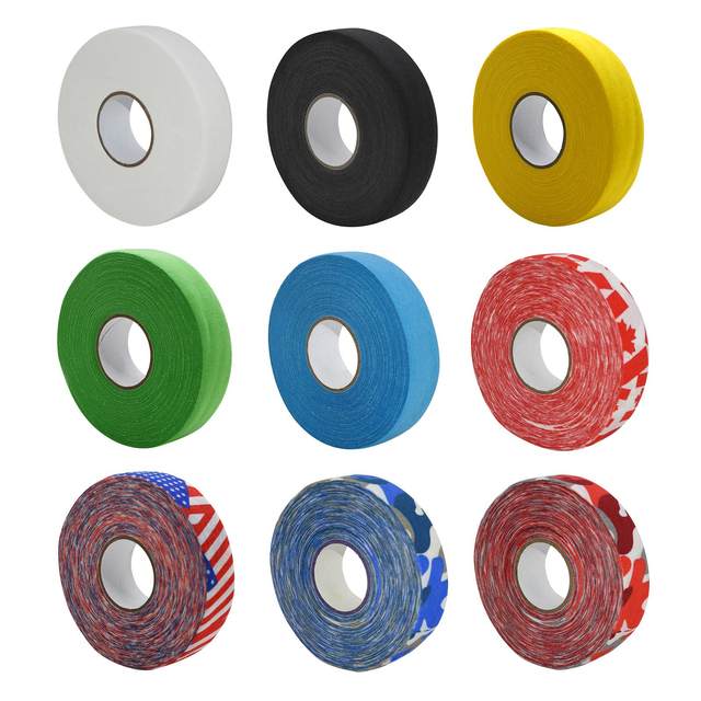 2 Rouleaux Ruban De Hockey DURANTEY Vert Et Noir - Ruban Antidérapant Auto-adhésif 2,5cm X 25m Pour Bâton, Raquette Badminton Et Tennis