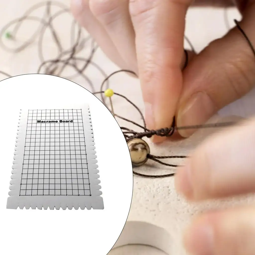 6.29x9.64x0.78inches Large Foam Macrame Board for Braiding,Create Macrame and Knotting Creations