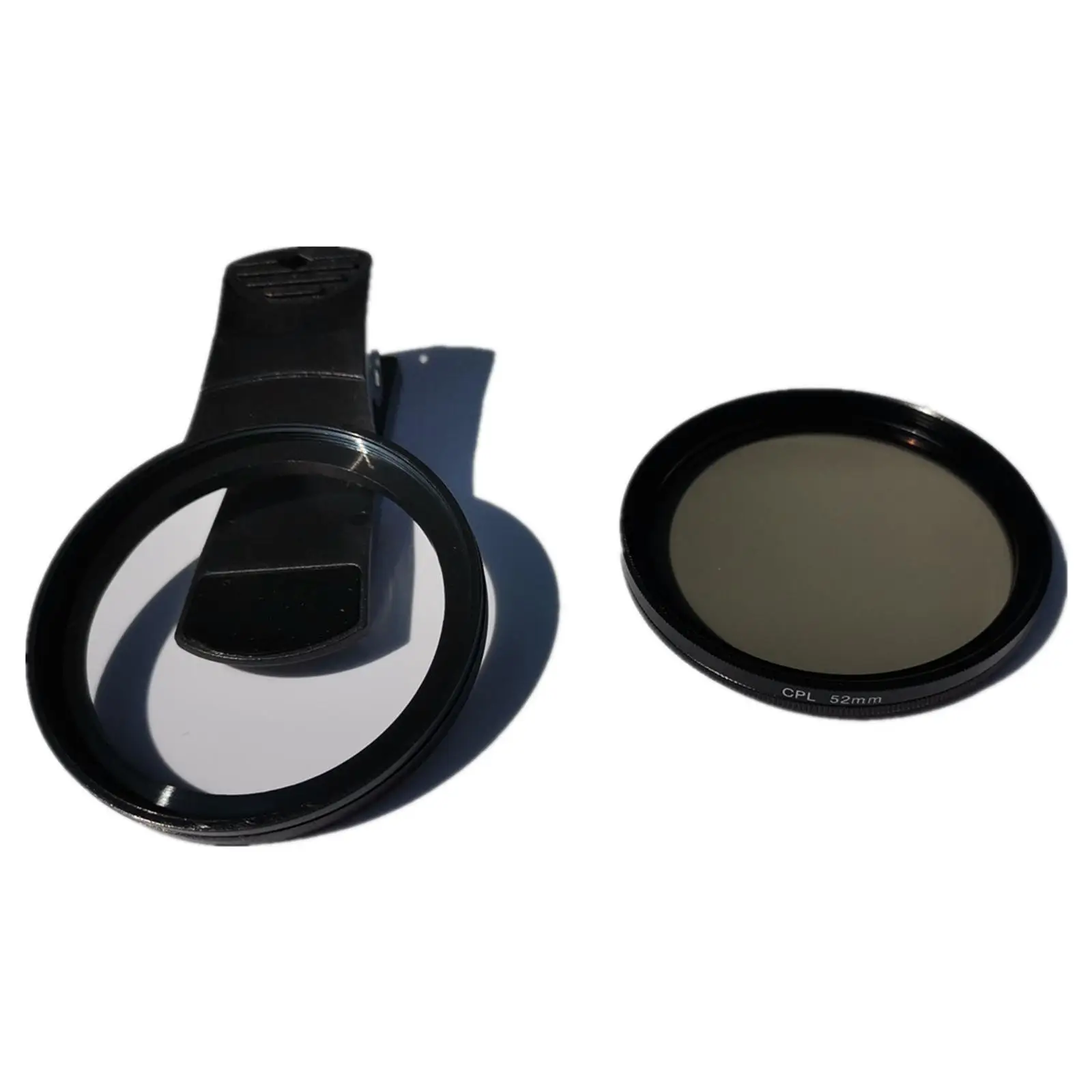 52mm CPL Phone Camera Lens Photography Accessories Professional Improve Color Saturation and Contrast CPL Lens Filter with Clip