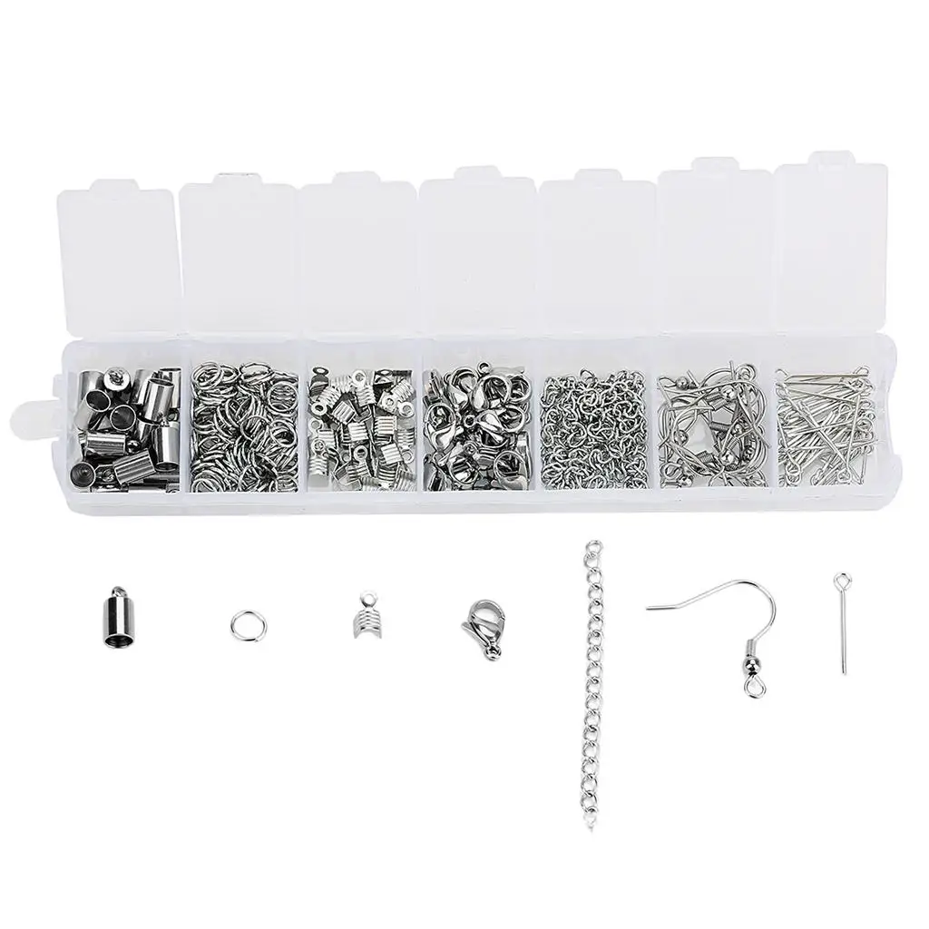  220pcs DIY Earrings Making Earring Hooks Extender Chain Findings