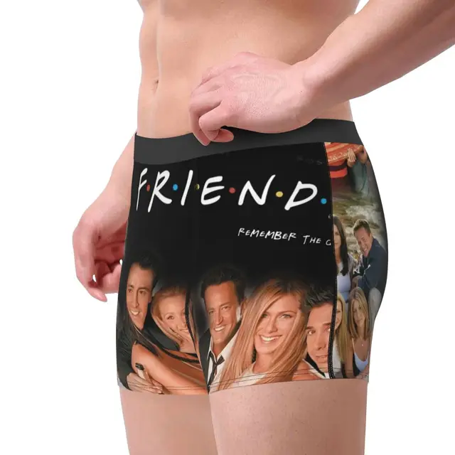 Friends Underwear Adult Mens Medium 32-34 Central Perk Boxer Briefs Ross  Joey