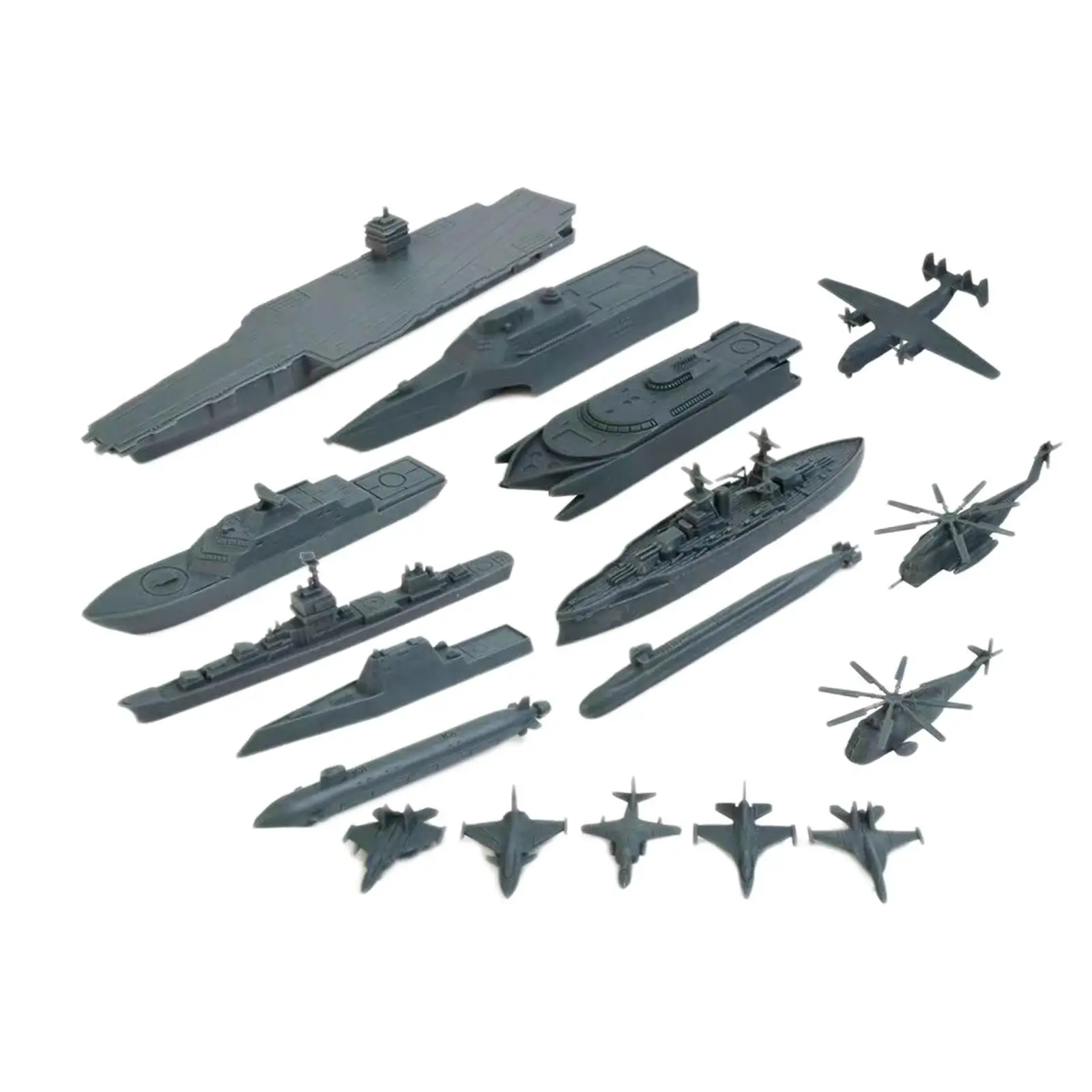 17 Pieces Naval Ship Building Blocks Ship Model Toy Kit with Small Scale Model Planes for Kids 14 Year and up Boys Girls Adult