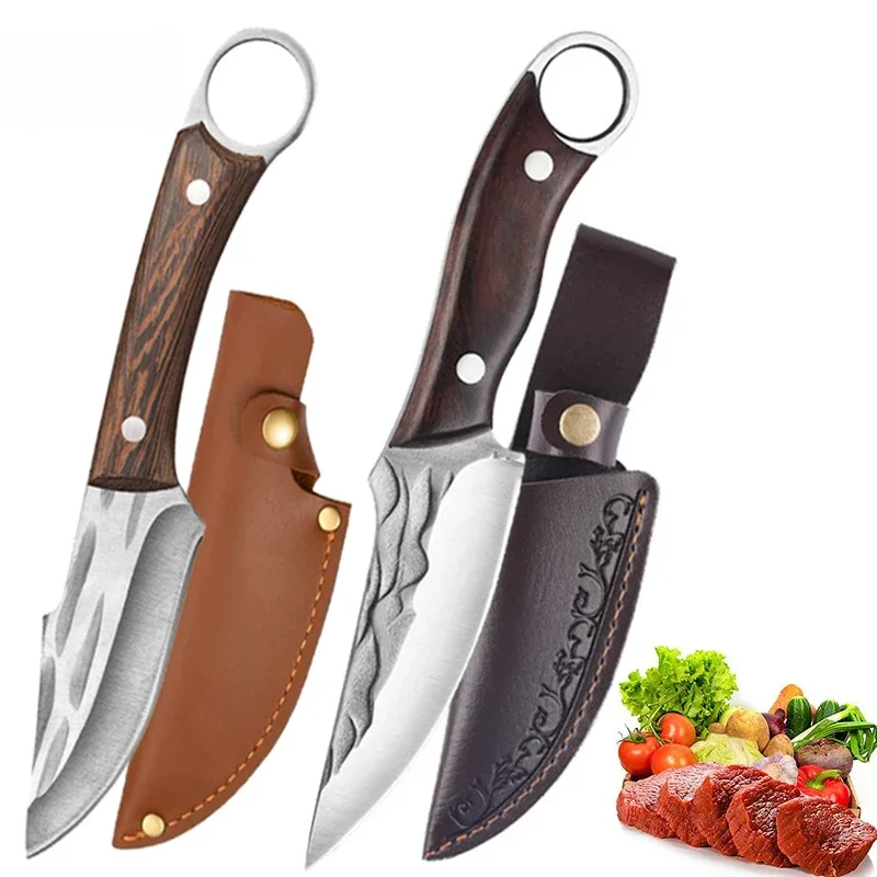 FIFY STORE Stainless Steel Camping Hunting Knives Handmade Forged Boning Knife Meat Cleaver Kitchen Knife Fish Knife Cooking Knife  