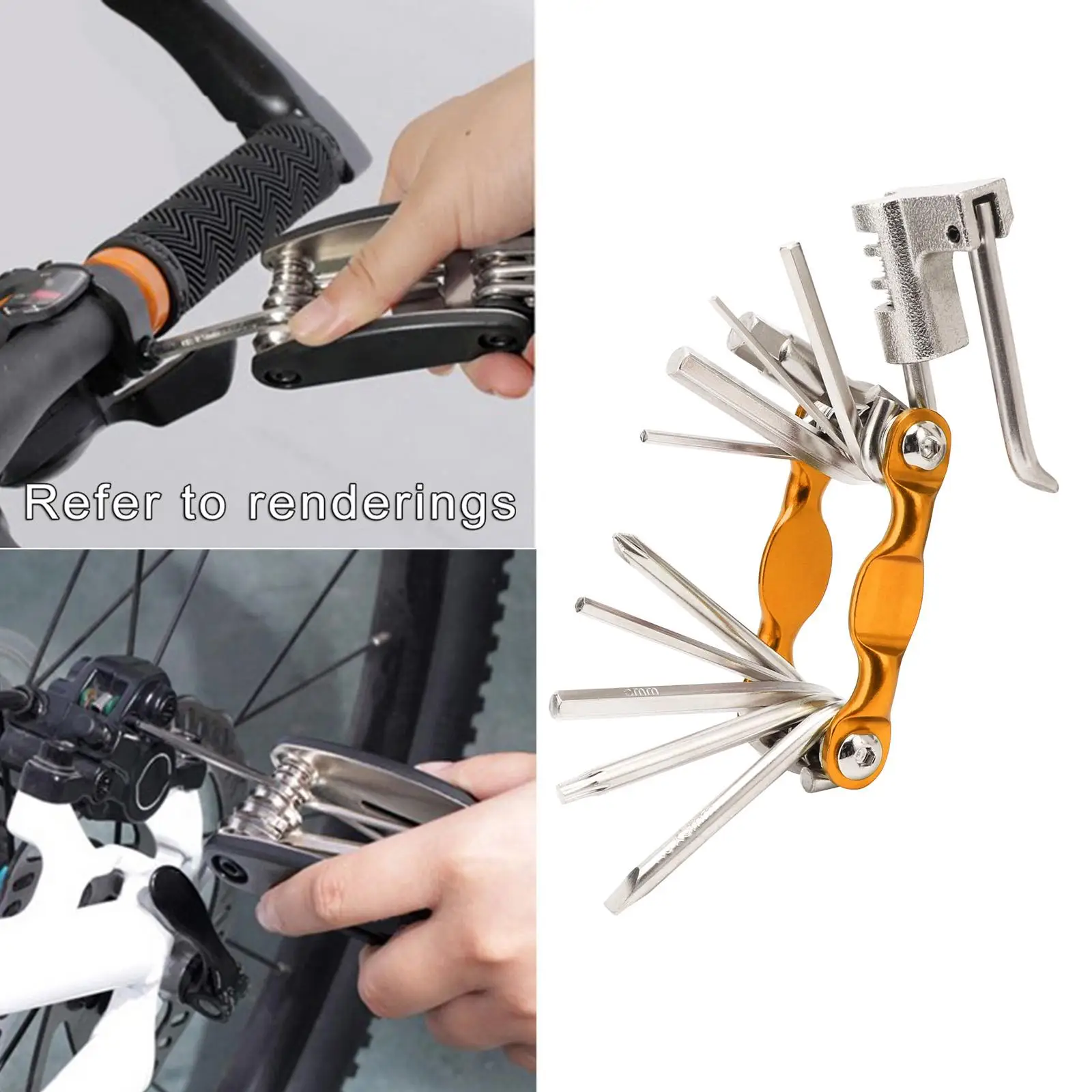 11 in 1 Kit Multifunction Bicycle Repair Tool Set Mini for Cycling