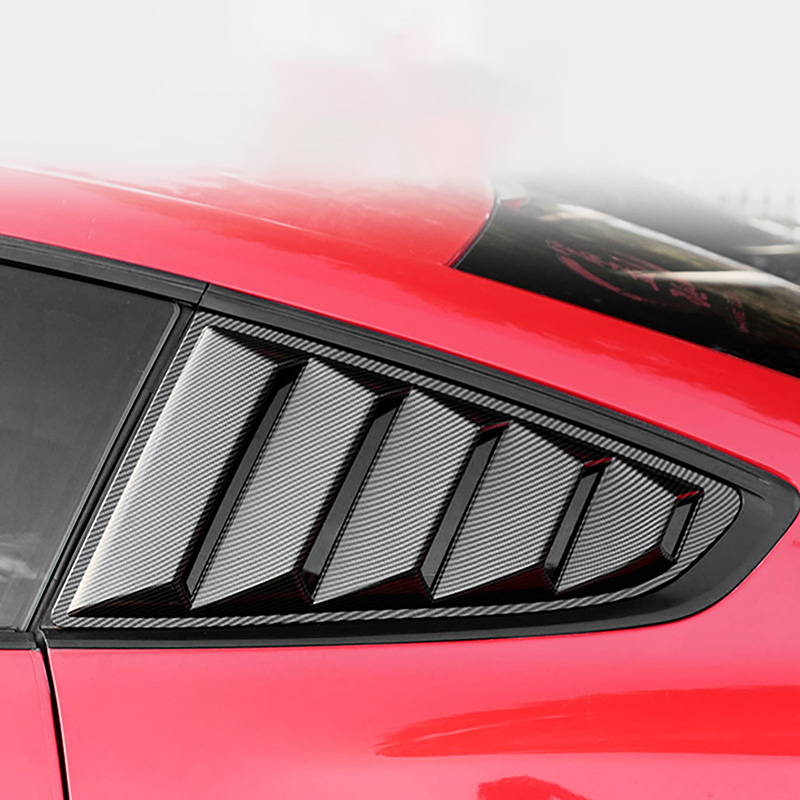 Heckscheiben lamellen seitliche Entlüftung abdeckung Windschutz scheibe passend für Ford Mustang 2012-2014 Autozubehör modifizierte Jalousien – Detail 6