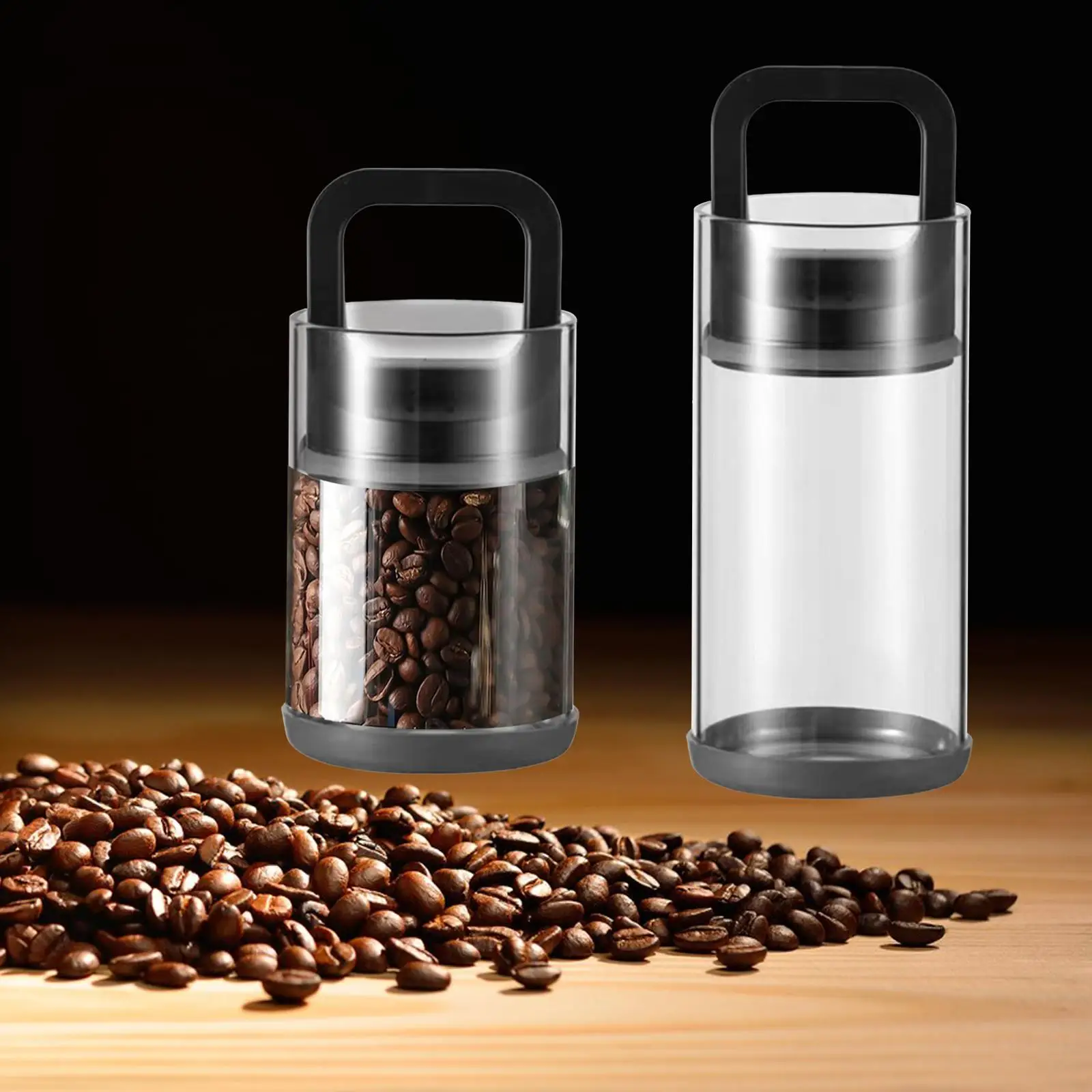 Vacuum Storage Jar Coffee Bean Jar Tea Manual Storage Containers Coffee Beans